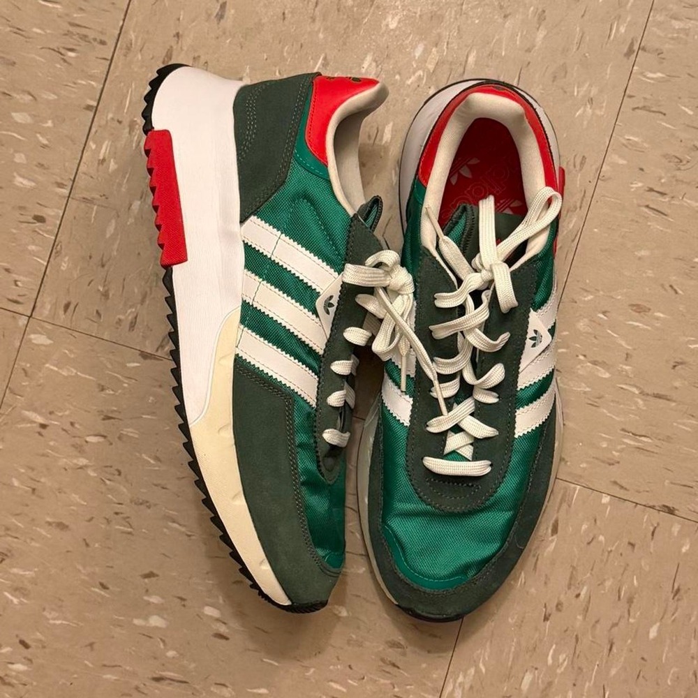 Adidas Retropy F2 Mens Green White Red Retro El TRI MEX Sneakers GX4638 Size 11